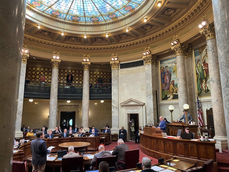 In September, the GOP-controlled Wisconsin Senate voted to oust Meagan Wolfe as the head of the Wisconsin Elections Commission. Wolfe was the target of false conspiracy theories about illegal voting during the 2020 election, but she has refused to step down. (Henry Redman | Wisconsin Examiner)