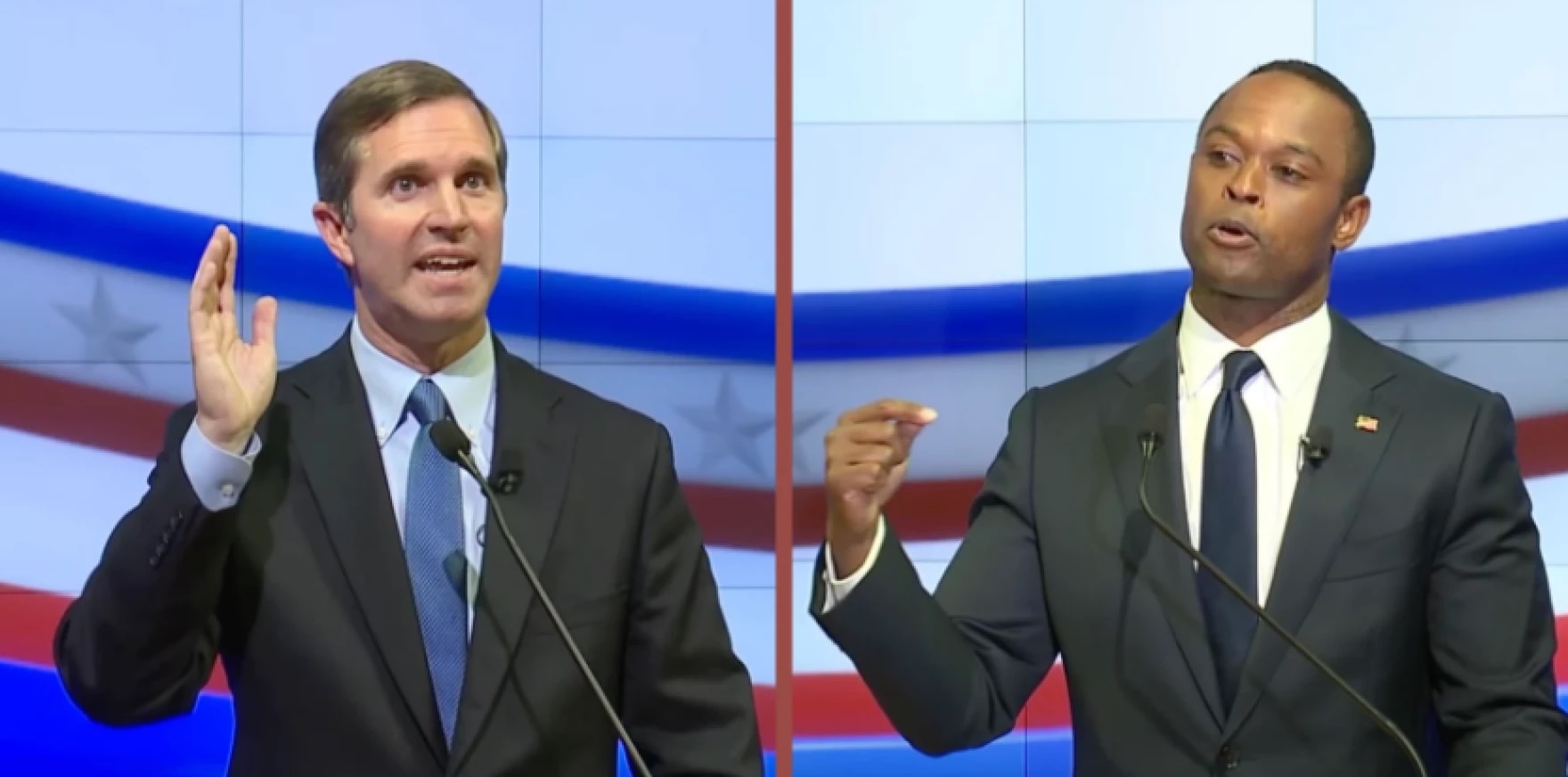 Beshear and Cameron on debate stage