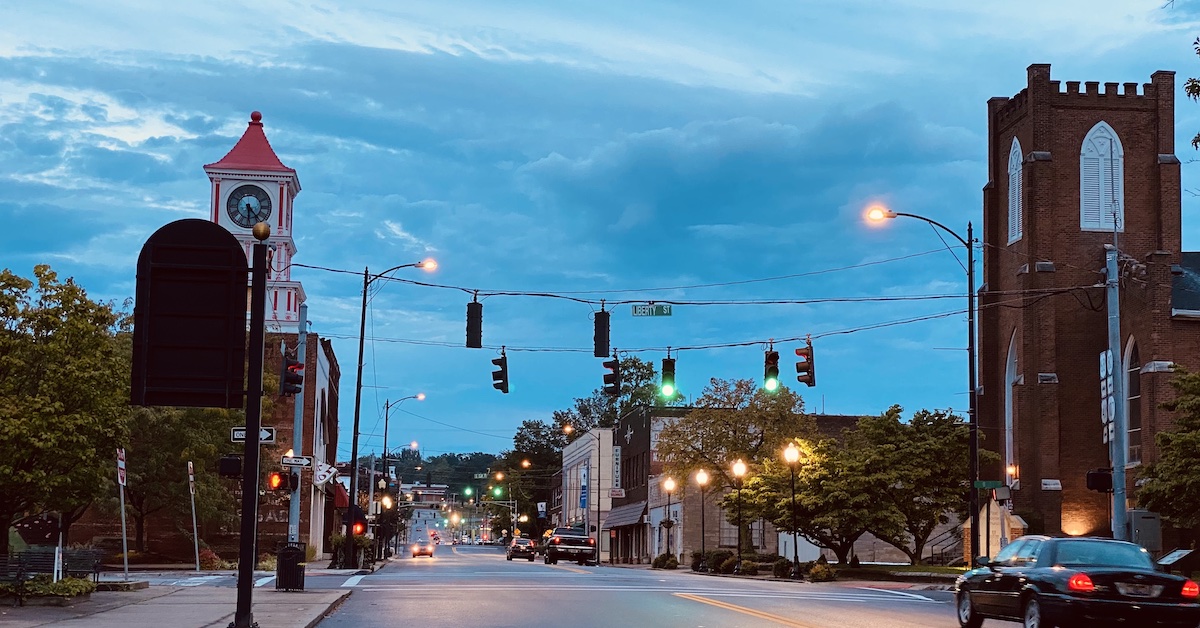 Ninth Street in downtown Hopkinsville. (Hoptown Chronicle photo by Jennifer P. Brown)