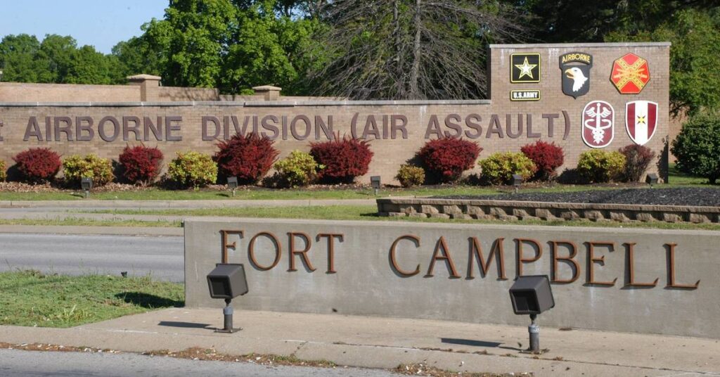Main entrance to Fort Campbell. (U.S. Army photo)