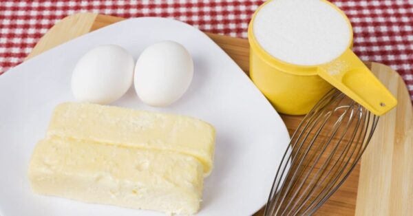 butter sugar eggs
