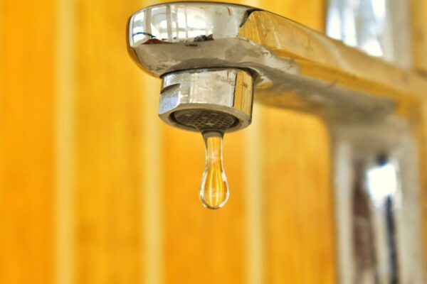 water dripping from faucet