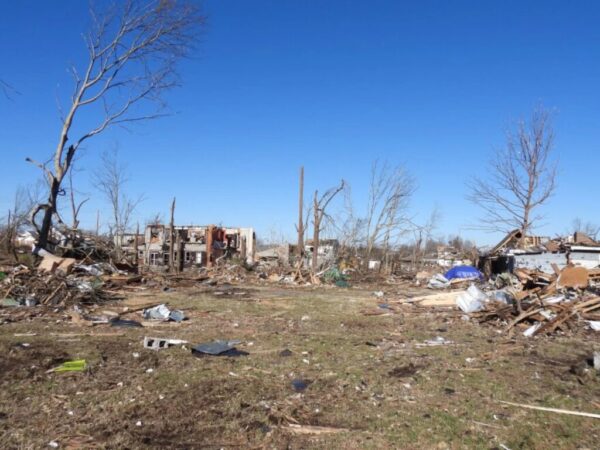 Mayfield tornado damage