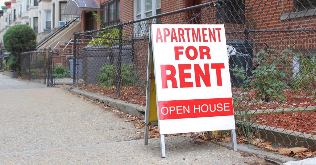 apartments for rent sign