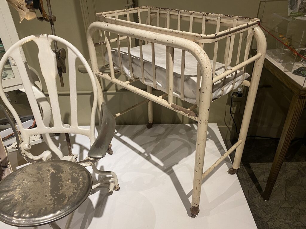 infant beds museum exhibit