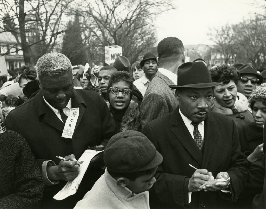 Martin Luther King Jr. and Jackie Robinson at March on Frankfort