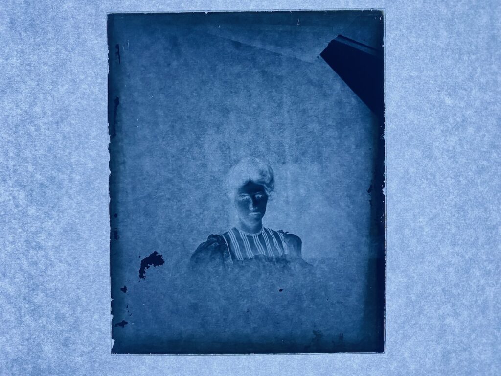 glass plate negative taken by edgar cayce