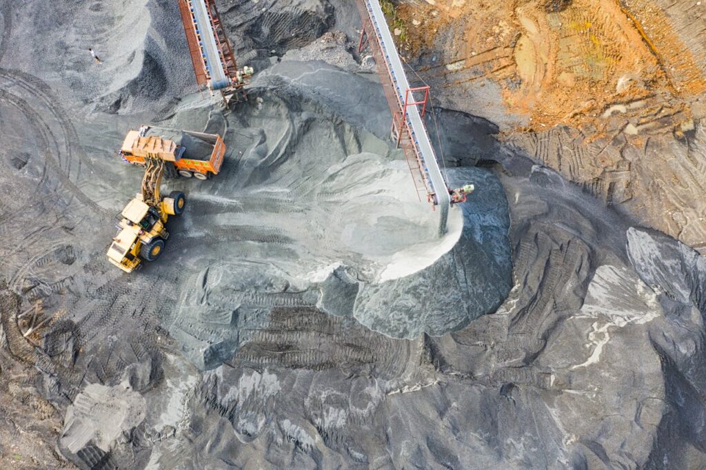 coal being loaded