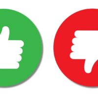 thumbs up and down icons