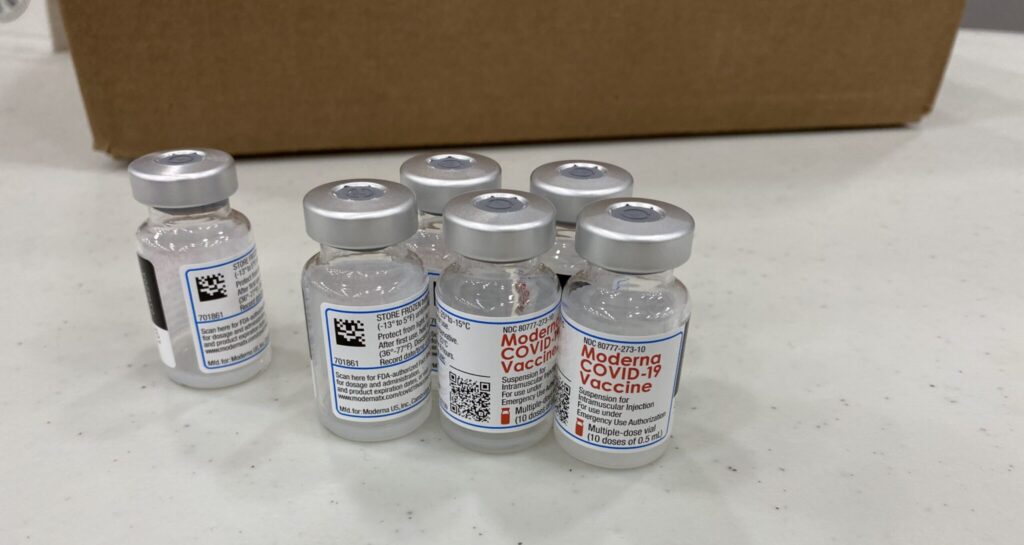 covid vaccine vials