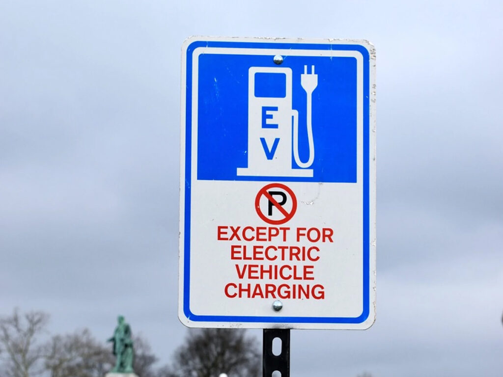 ev charging sign