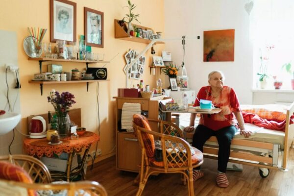 woman in nursing home