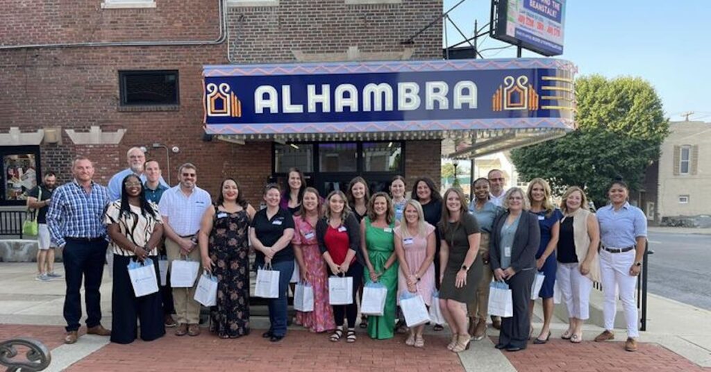 2024-25 Leadership Hopkinsville class in front of Alhambra