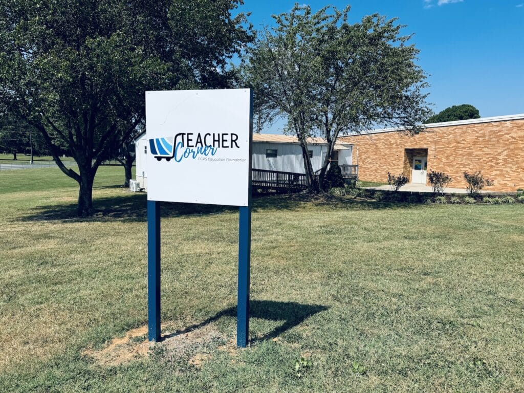 teacher corner sign