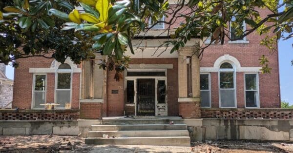 Brick Mortar repoured porch