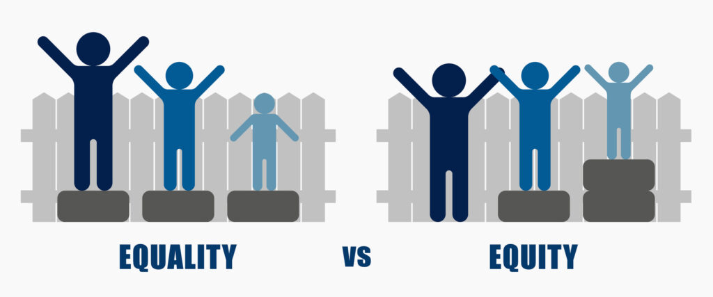 Equality and Equity Concept Illustration