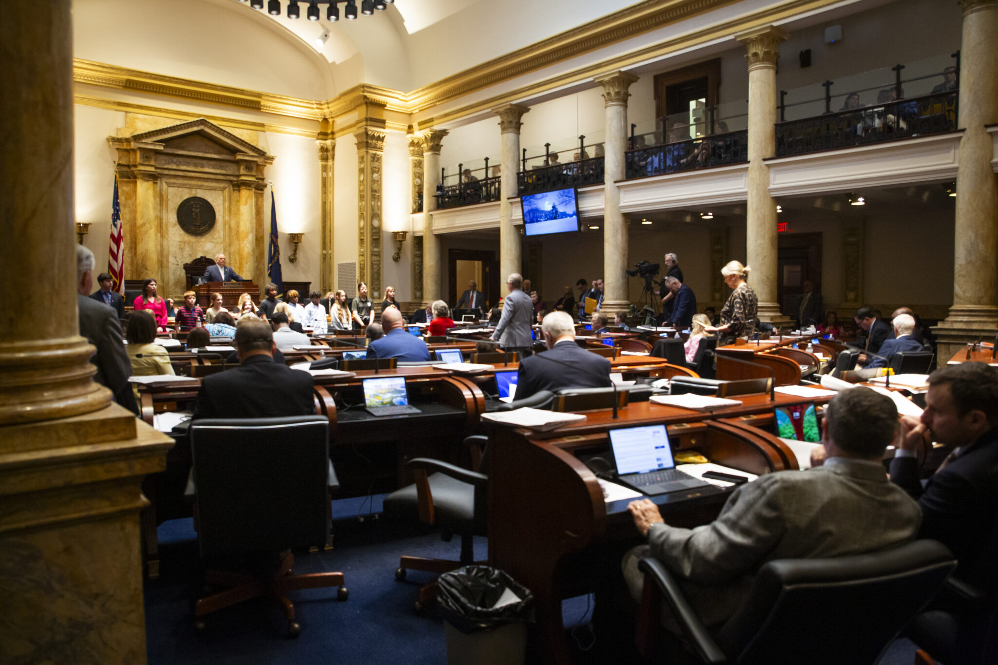 The Senate in Frankfort, Kentucky, on February 27, 2024. Photo by Arden Barnes