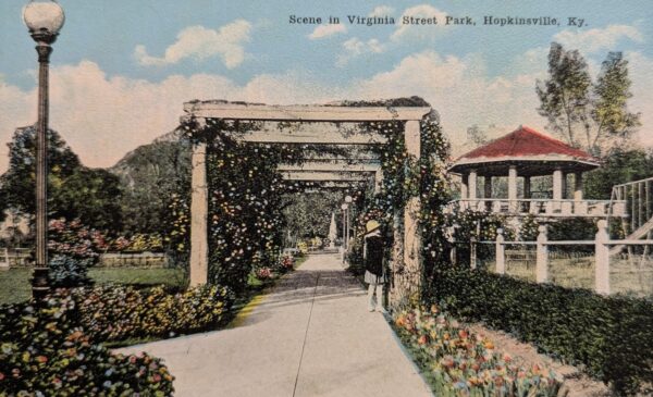 Virginia Park pergola postcard (musuem)