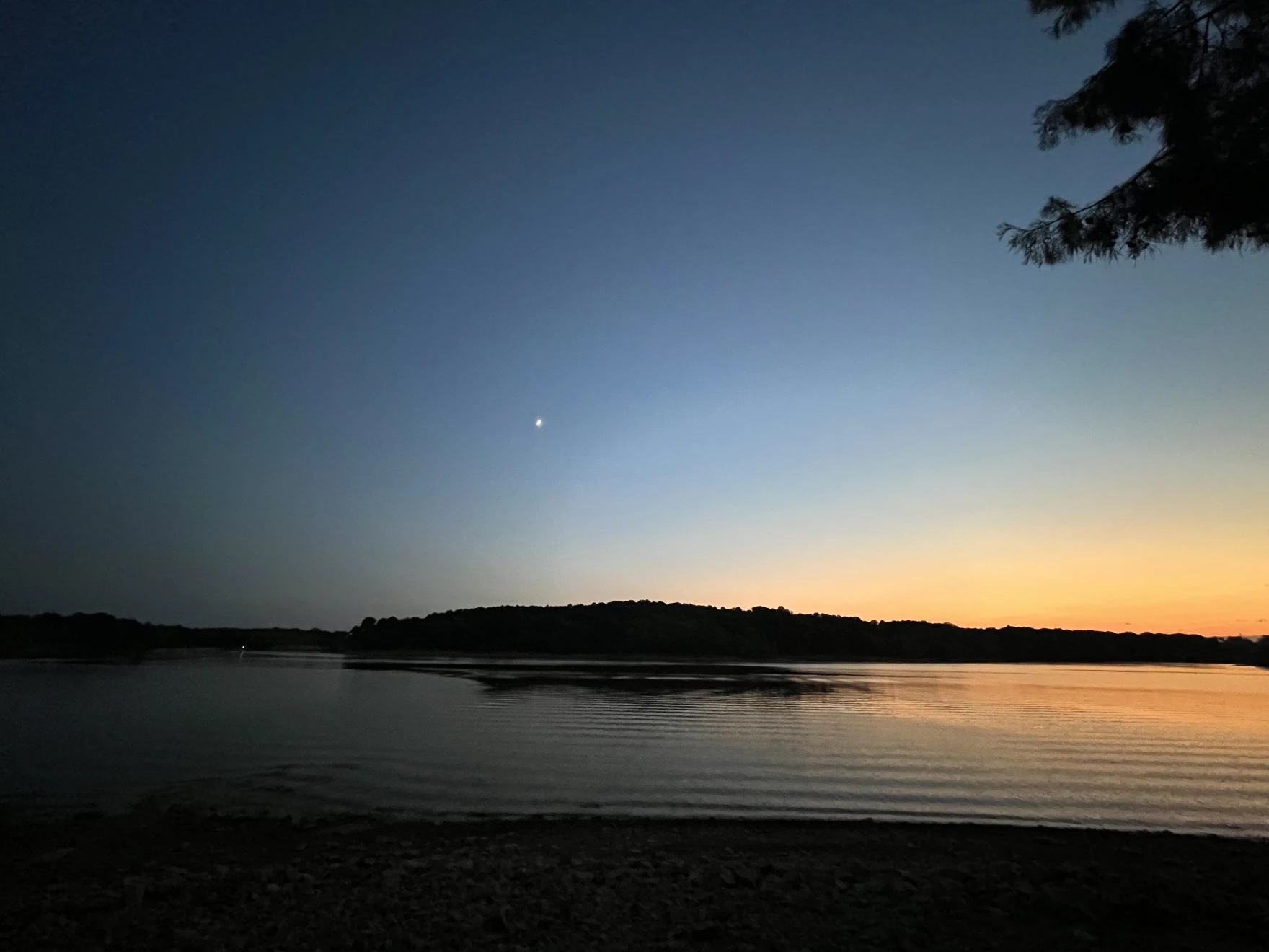 Kentucky's Rough River Lake in August 2024. (Kentucky Public Radio photo by Ryan Van Velzer)