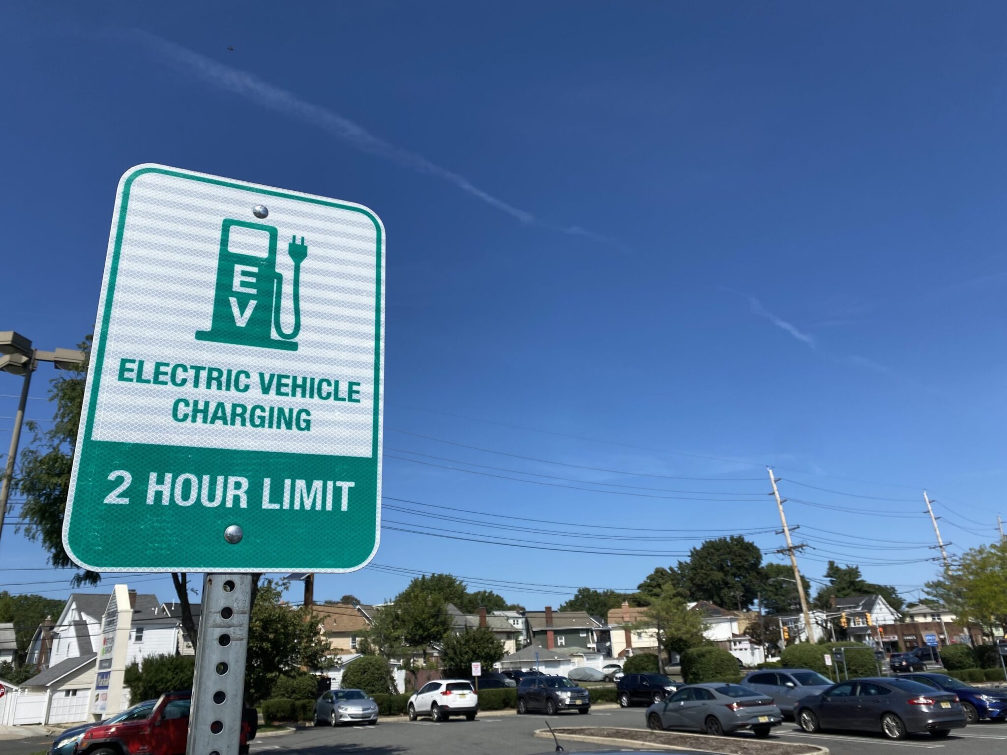 electrical vehicle charging sign