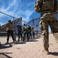 soldier at border