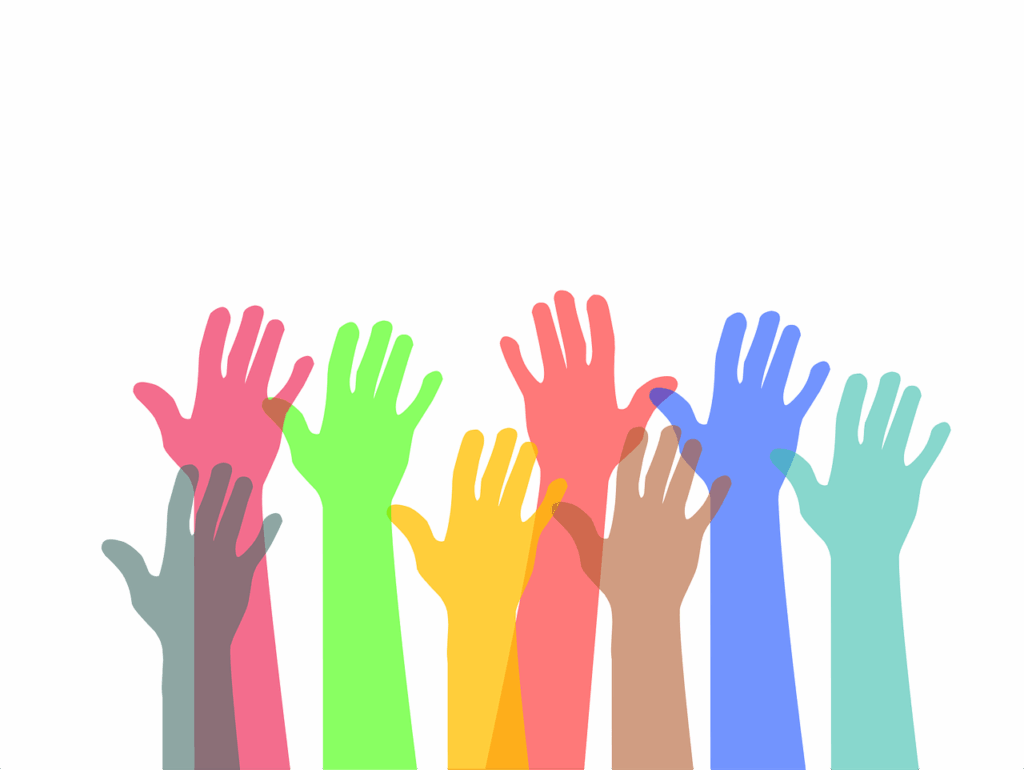 multicolored hands