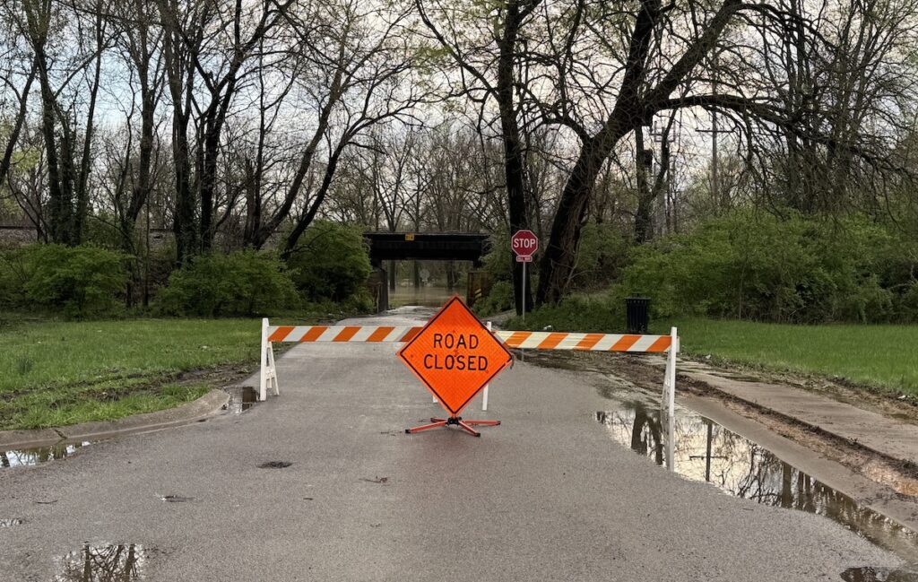 road closed sign