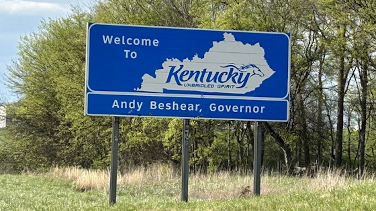 welcome to kentucky sign