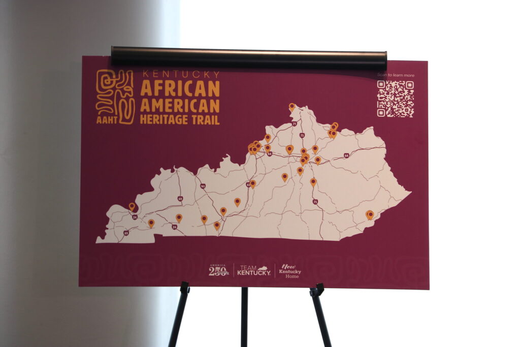 Kentucky African American Heritage Trail sign