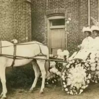 black women in buggy celebrating juneteenth