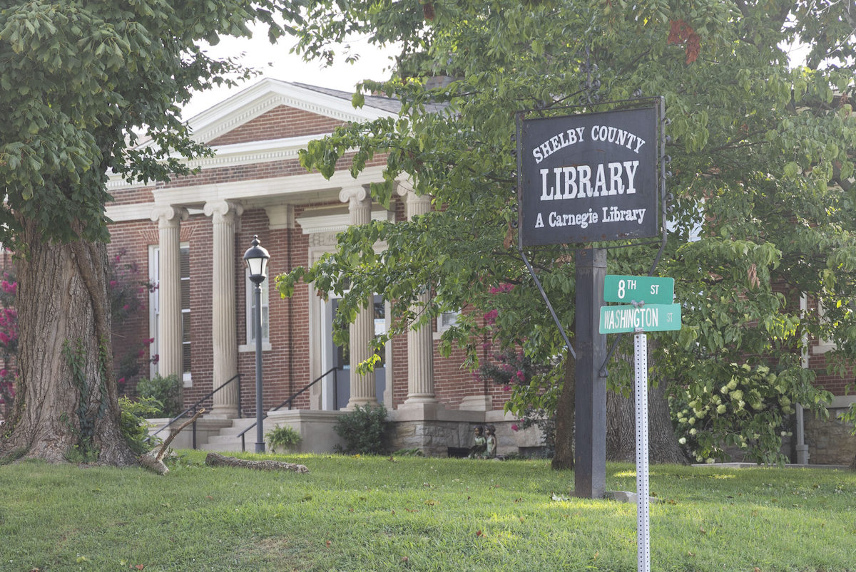 The Shelby County Library, pictured on Tuesday, Aug. 5, 2025, in Shelbyville, Ky. The Reformation Church of Shelbyville is encouraging members to check out LBGTQ-related books from the public library and not return them as a method of removing them from access to the community. Photo by David Stephenson