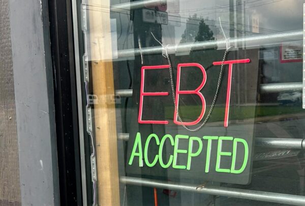 ebt accepted neon sign