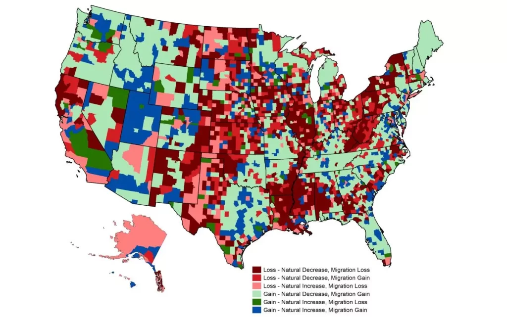 population movement map