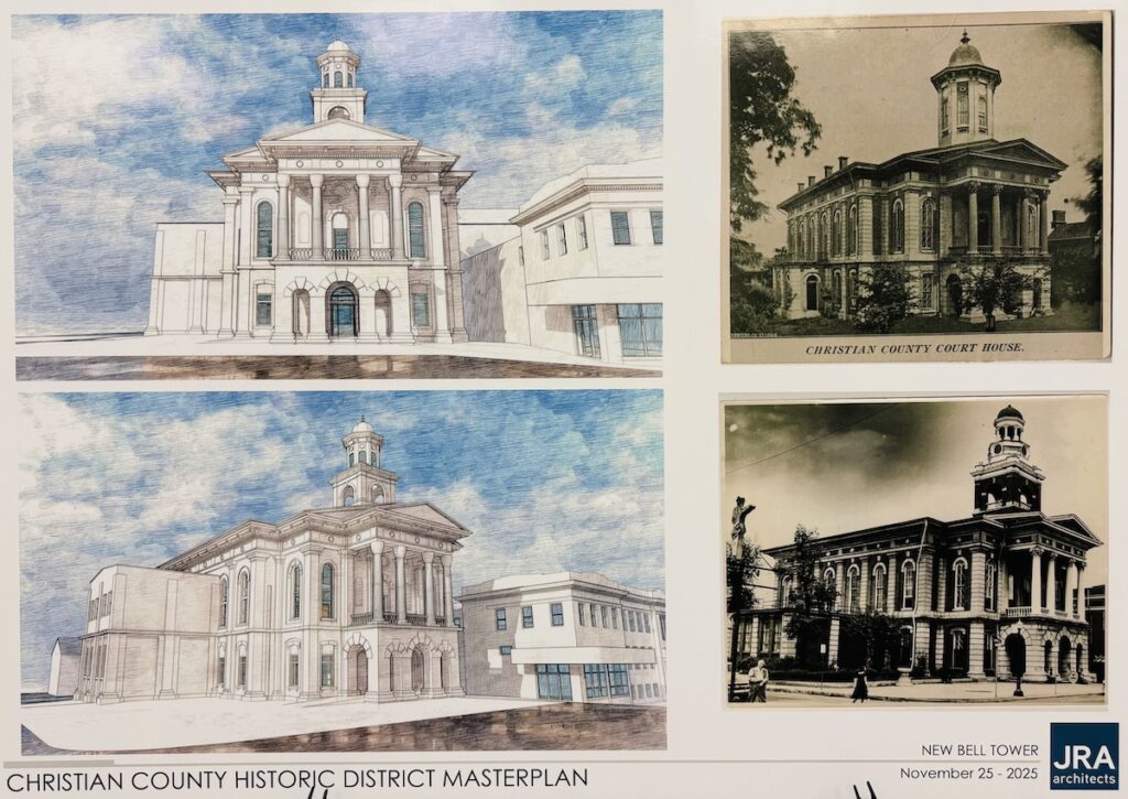 Christian County Courthouse illustrations