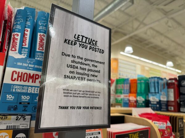 sign explaining snap delays