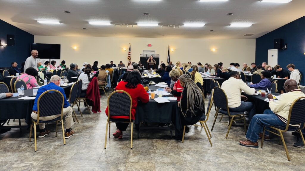 audience at voter forum