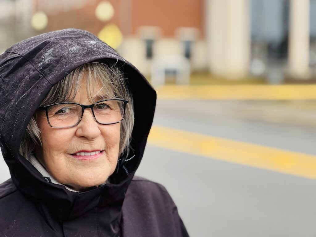 close up portrait of a protester