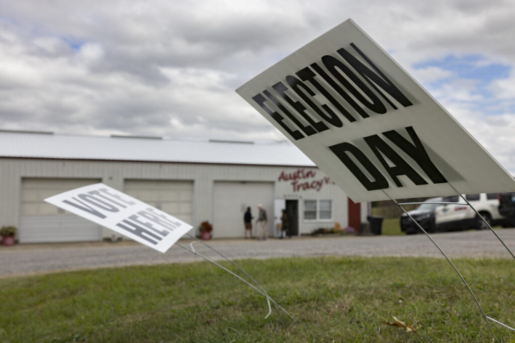 election day sign