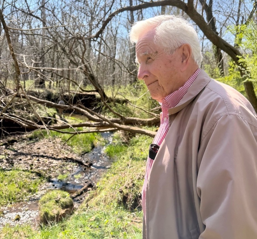 william turner standing in front of creek