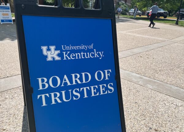 UK board meet sign