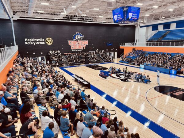 Christian County High School gym from above