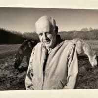 Wendell Berry with horses