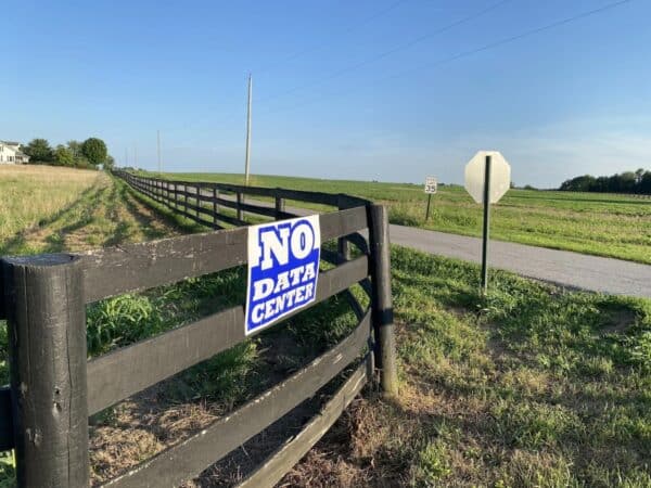 no data center sign