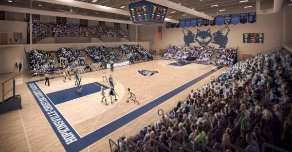 consolidated high school gym mockup