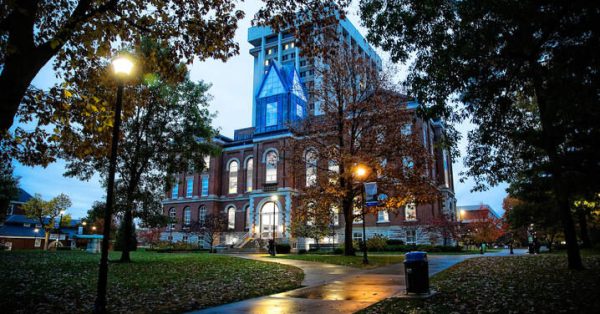 Administration building in the evening on November 7, 2017, in Lexington, Kentucky. (Photo by Mark Cornelison | UK Photo)