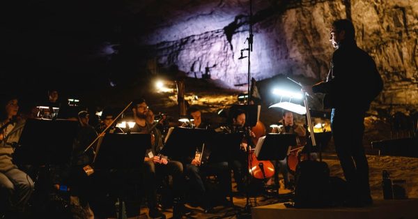 In a cavern called Rafinesque Hall, the Louisville Orchestra premiered "Mammoth" a composition by Teddy Abrams. (Photo: Louisville Orchestra)