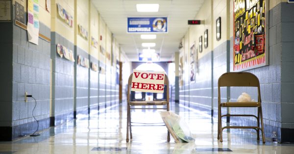 vote here sign