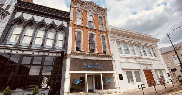 The three-story building at 610 S. Main St., has a brick and cast iron exterior. It was constructed in 1886. (Photo by Jennifer P. Brown)