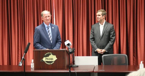 Andy Beshear and Richard Heath