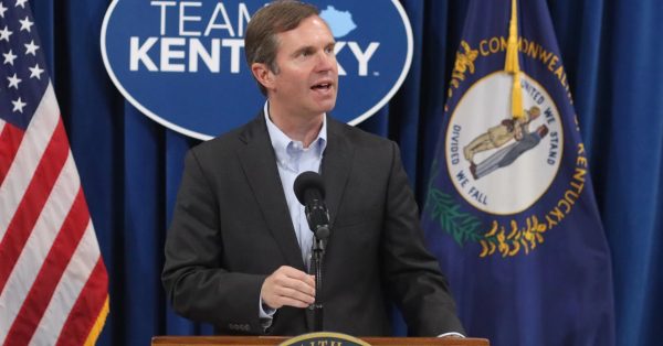 Andy Beshear at podium